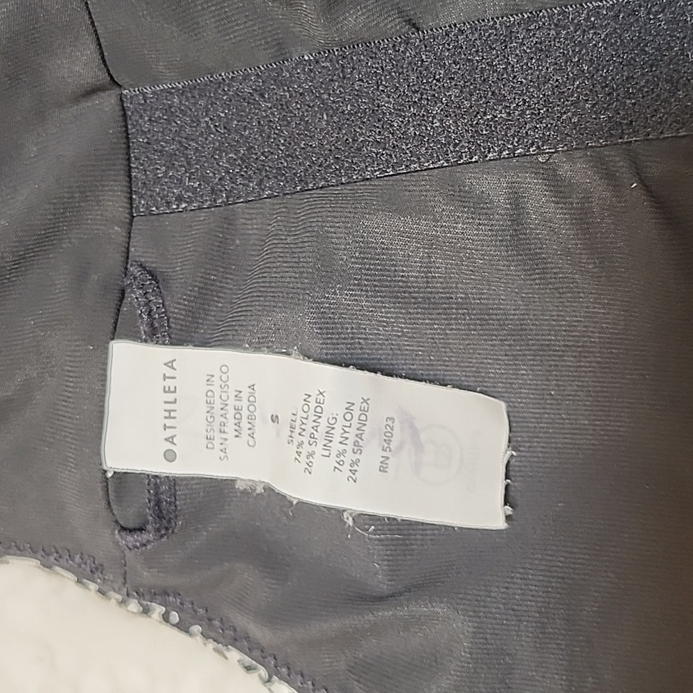 Athleta One Piece Swimsuit Medium M Black White Seychelles Jacquard Vneck - Picture 12 of 16